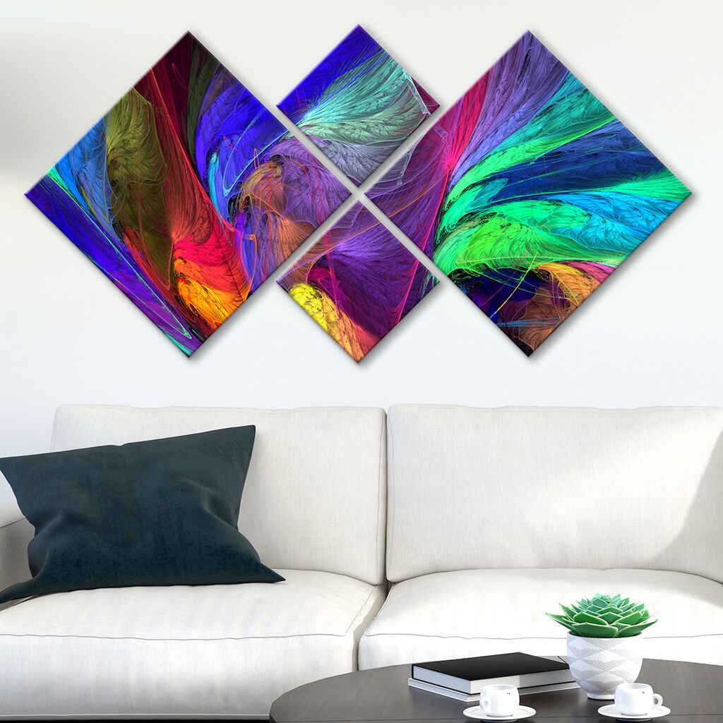 Wallity slika 4MDF376925791, 60x115 cm, 4 dijela