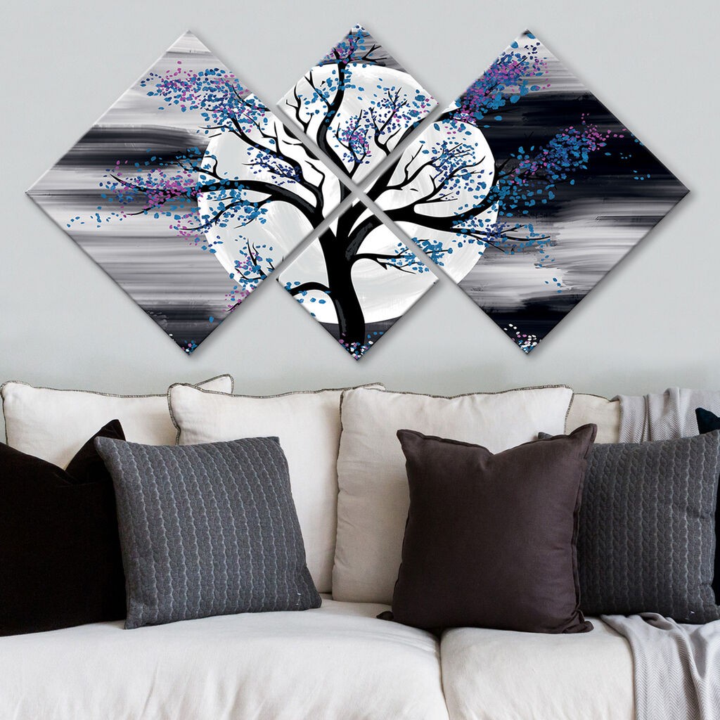 Wallity slika 4MDF1877649013, 60x115 cm, 4 dijela