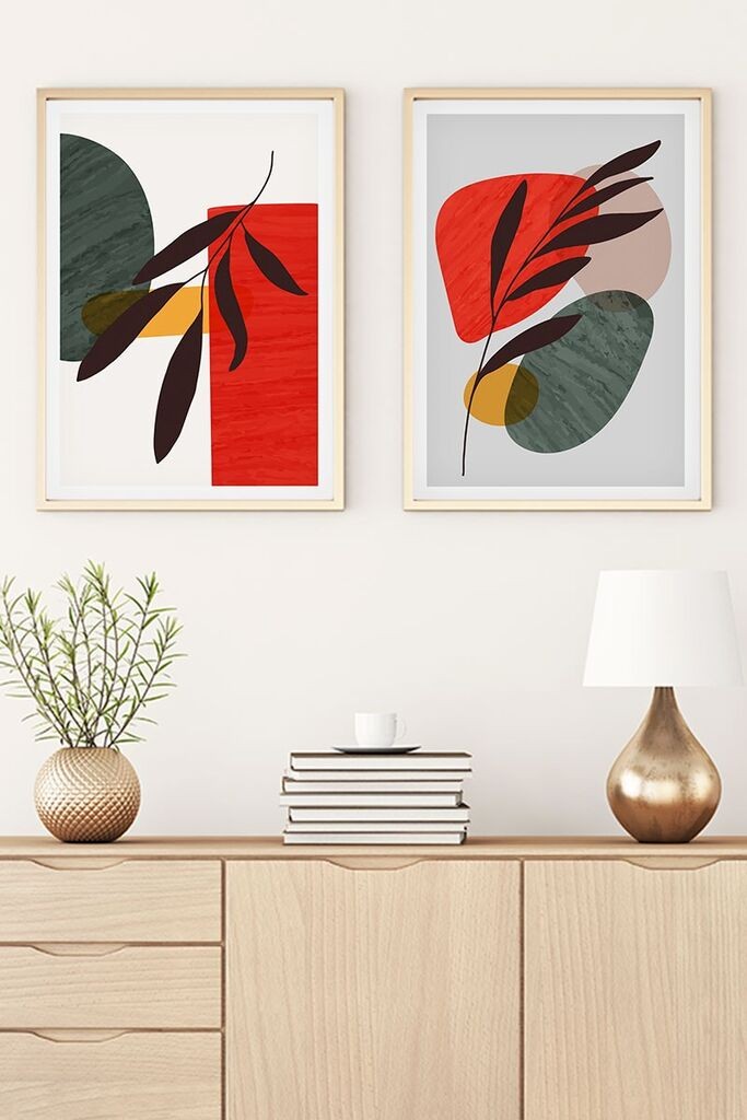 Wallity Uokvirena slika Huhu44, 20x30 cm, 2 dijela