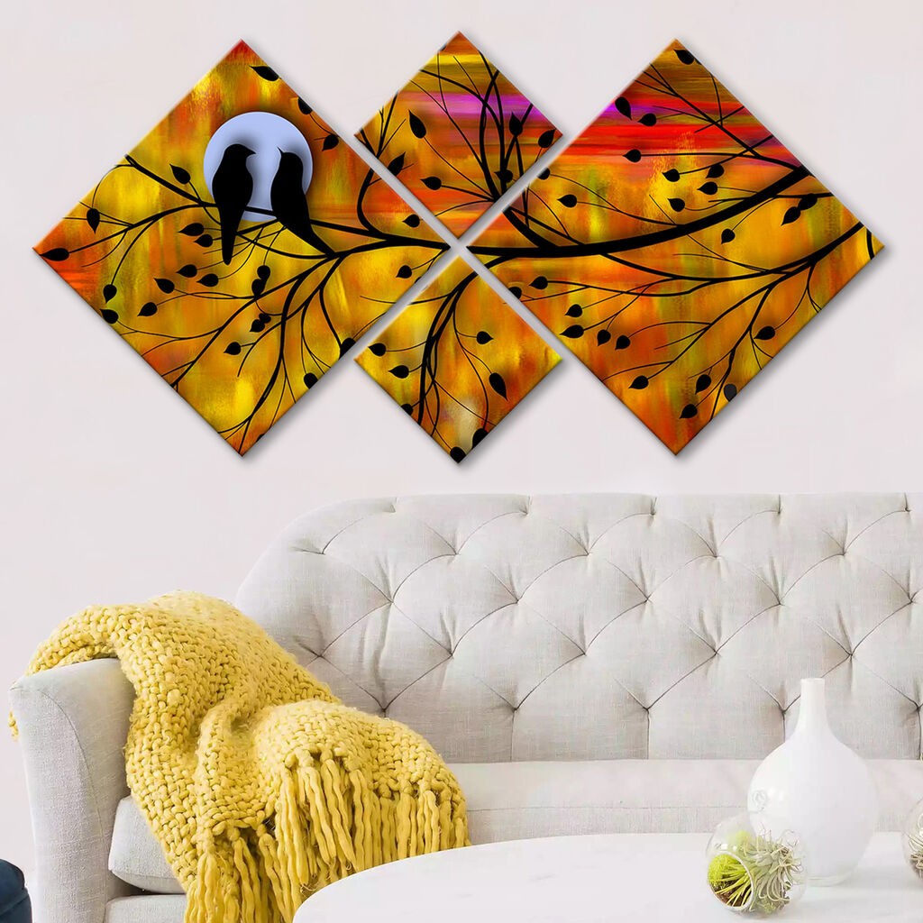 Wallity slika 4MDF21764481286, 60x115 cm, 4 dijela