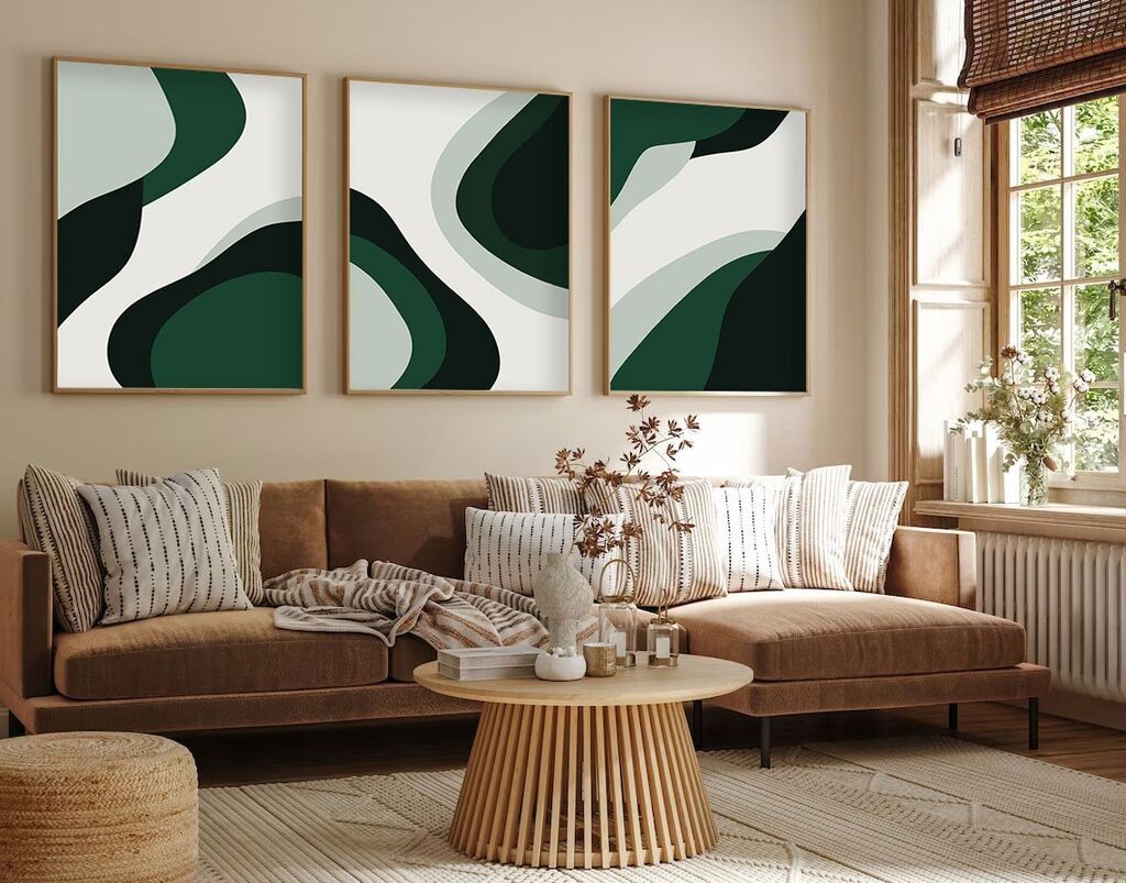 Uramljena slika Wallity Huhu204, 30x40 cm, 3 dijela