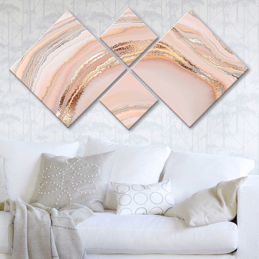 Wallity slika 4MDF1824275072, 60x115 cm, 4 dijela