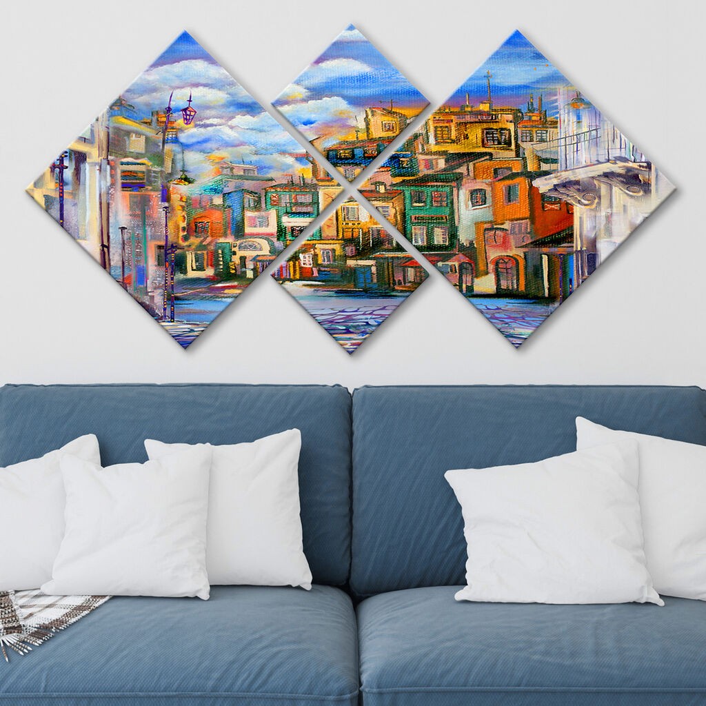 Wallity slika 4MDF565267402, 60x115 cm, 4 dijela