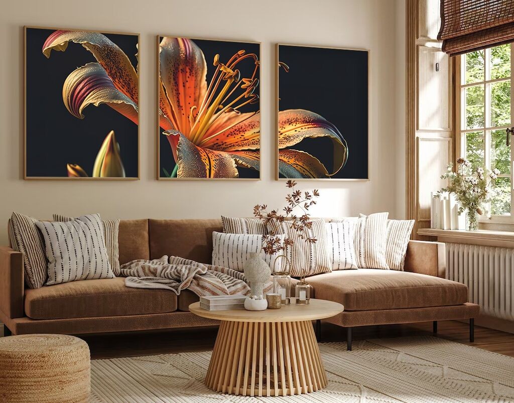 Uramljena slika Wallity Huhu221, 30x40 cm, 3 dijela