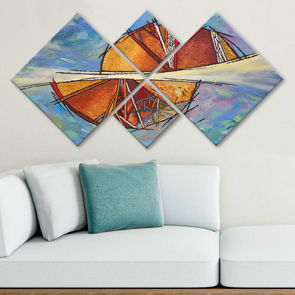 Wallity slika 4MDF84964591, 60x115 cm, 4 dijela