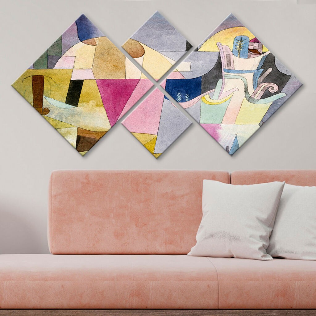 Wallity slika 4MDF2990684, 60x115 cm, 4 dijela