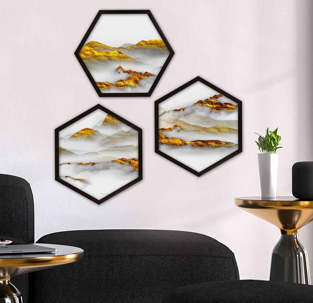 Wallity Uokvirena slika 6GEN1647170950, 35x35 cm, 3 dijela