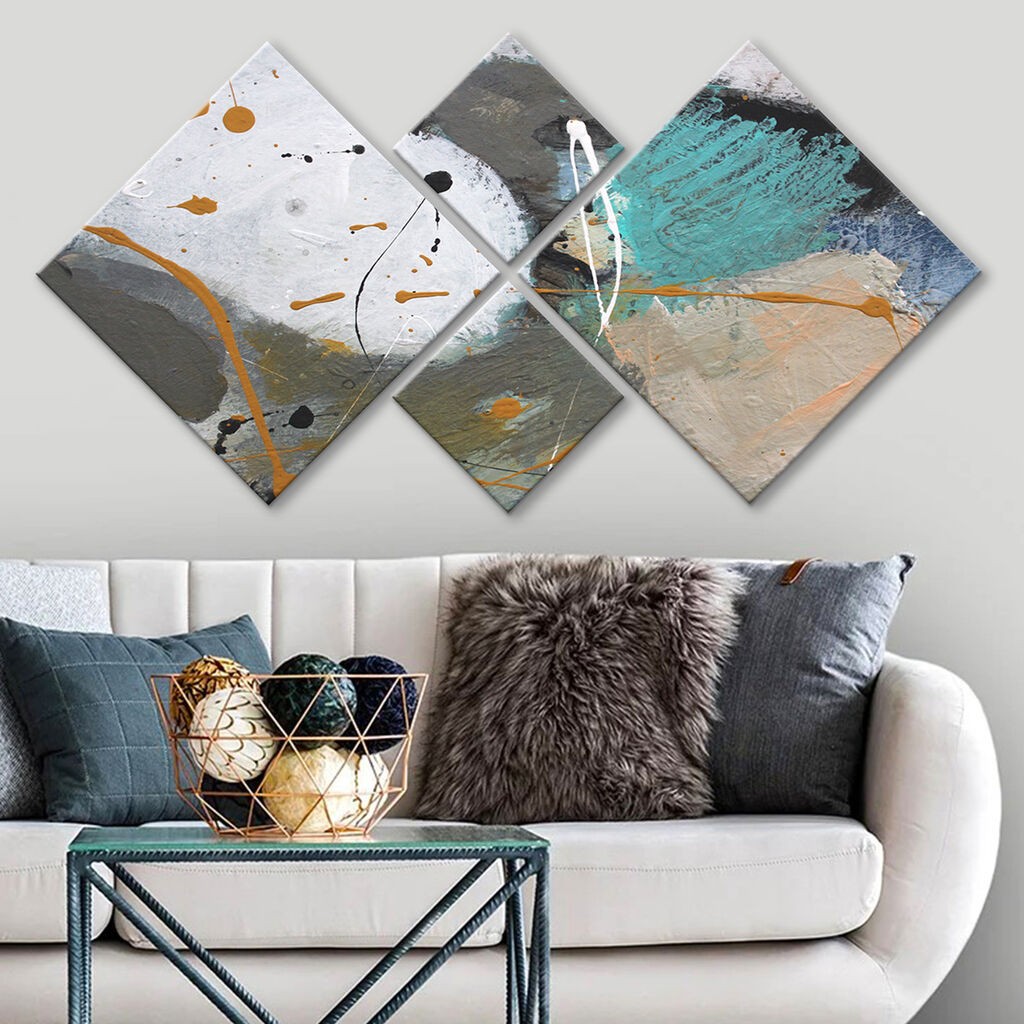 Wallity slika 4MDF1832594821, 60x115 cm, 4 dijela