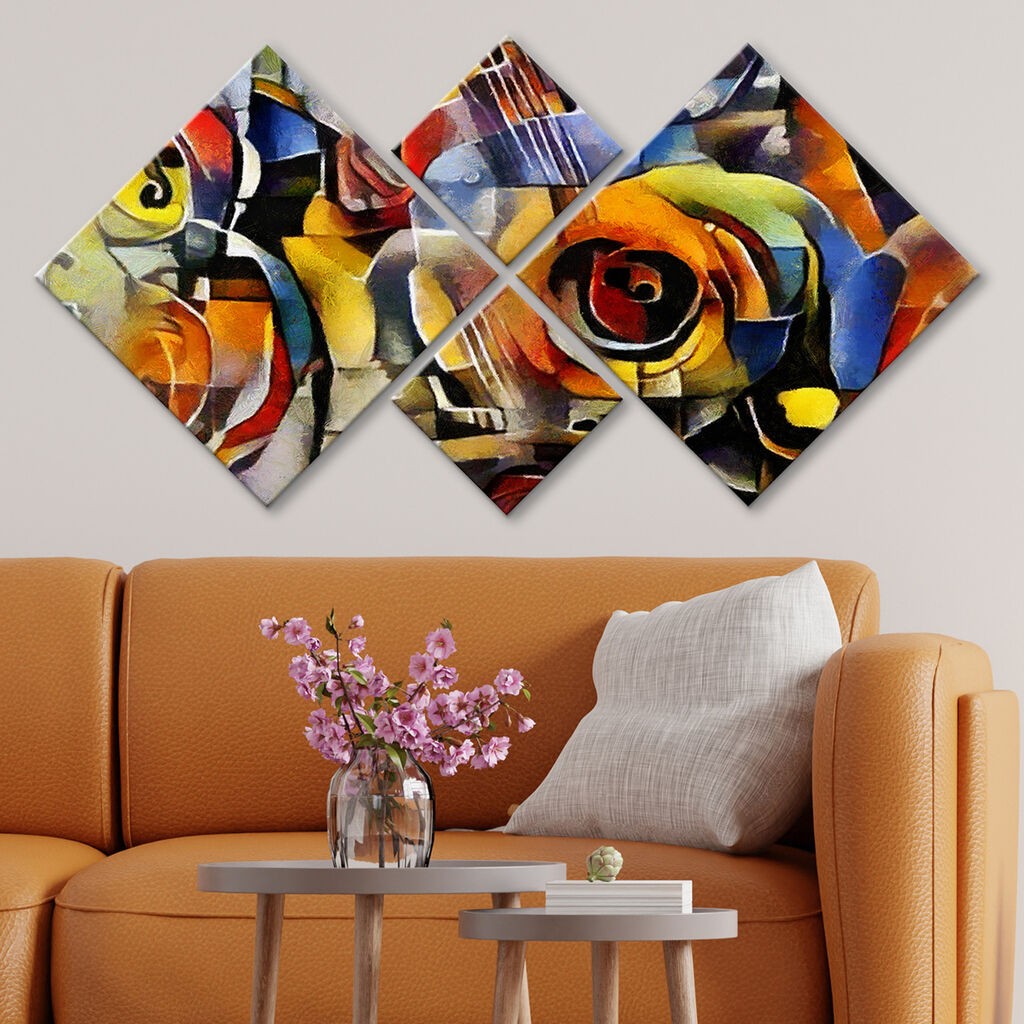 Wallity slika 4MDF589579217, 60x115 cm, 4 dijela