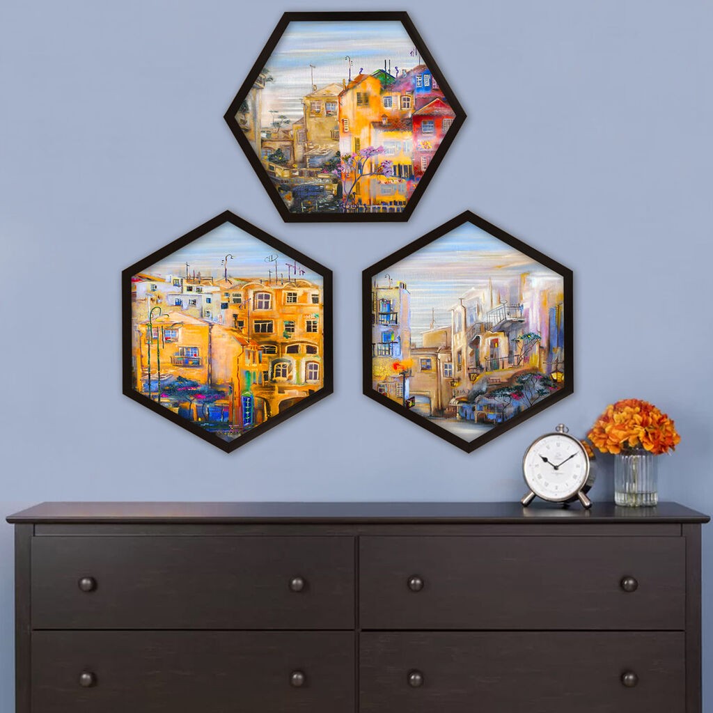 Wallity Uokvirena slika 6GEN24999877, 35x35 cm, 3 dijela