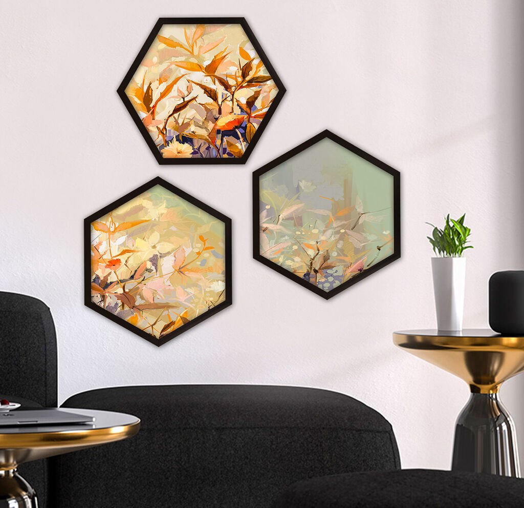 Wallity Uokvirena slika 6GEN1896713962, 35x35 cm, 3 dijela