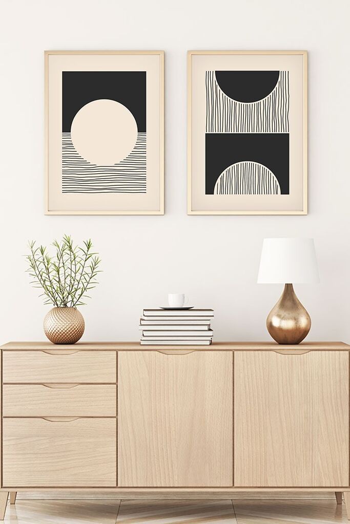 Uramljena slika Wallity Huhu79, 35x50 cm, 2 dijela