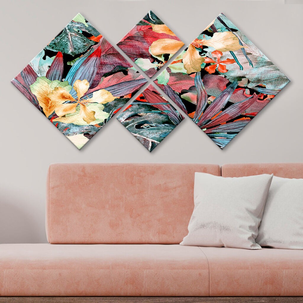 Wallity slika 4MDF794486410, 60x115 cm, 4 dijela