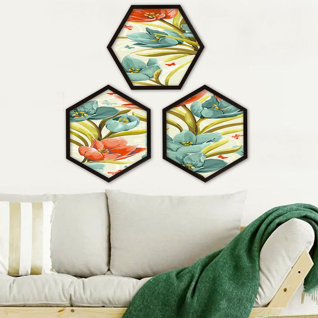 Wallity Uokvirena slika 6GEN591749642, 35x35 cm, 3 dijela