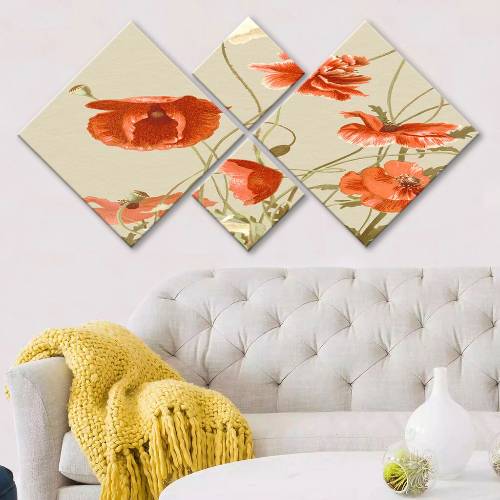 Wallity slika 4MDF3020158, 60x115 cm, 4 dijela