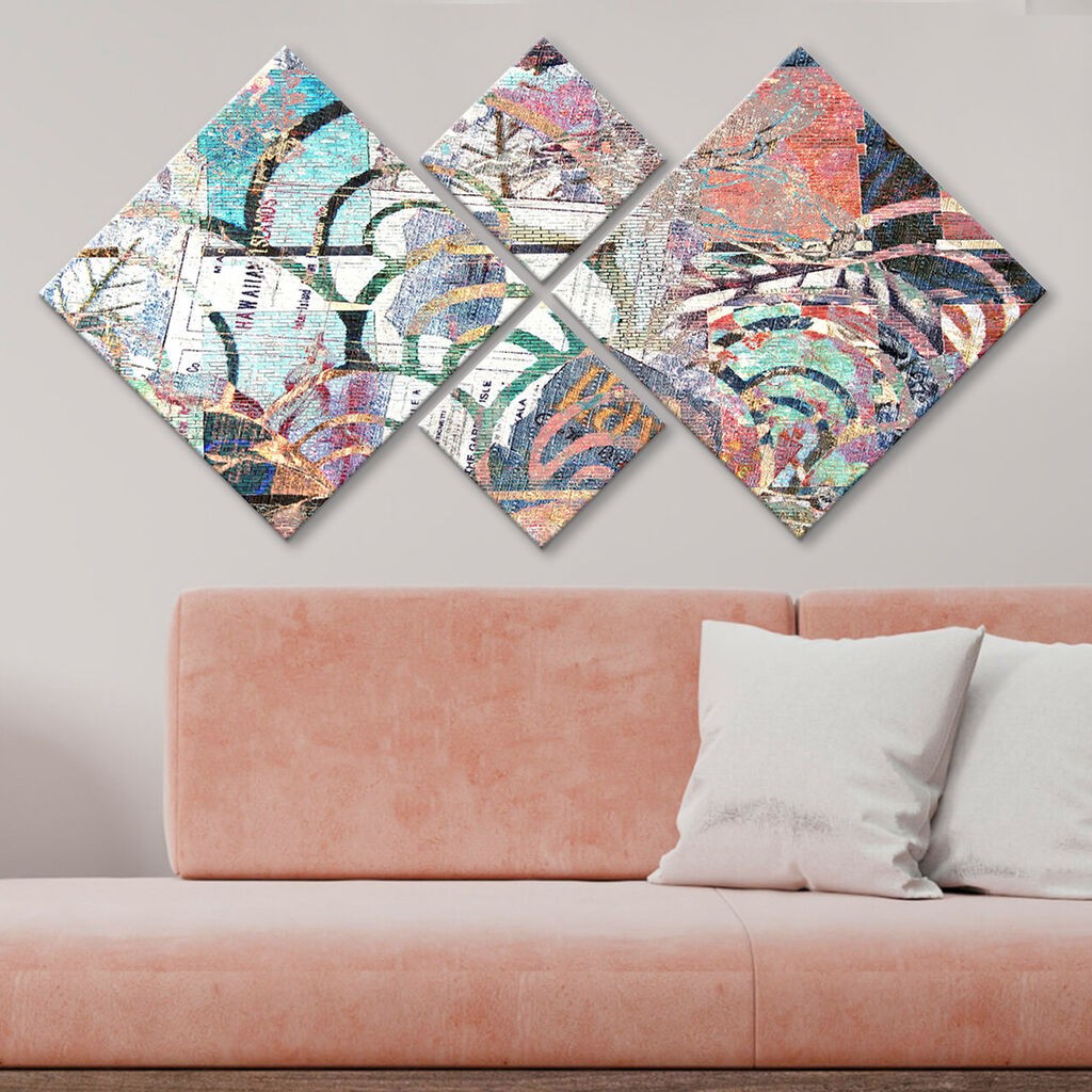 Wallity slika 4MDF64894144, 60x115 cm, 4 dijela