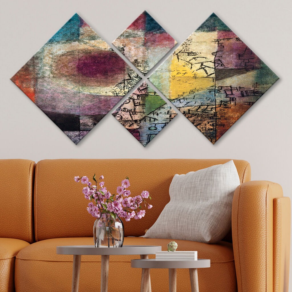 Wallity slika 4MDF3586209, 60x115 cm, 4 dijela