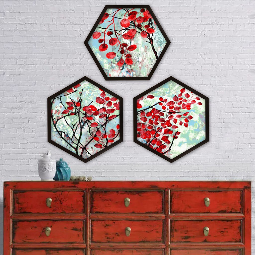 Wallity Uokvirena slika 6GEN1085149895, 35x35 cm, 3 dijela