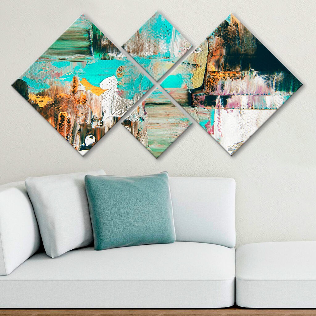 Wallity slika 4MDF3815284, 60x115 cm, 4 dijela