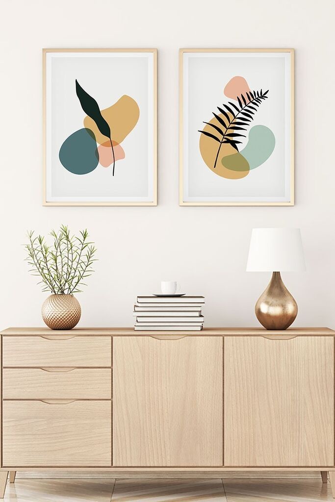 Wallity Uokvirena slika Huhu124, 35x50 cm, 2 dijela