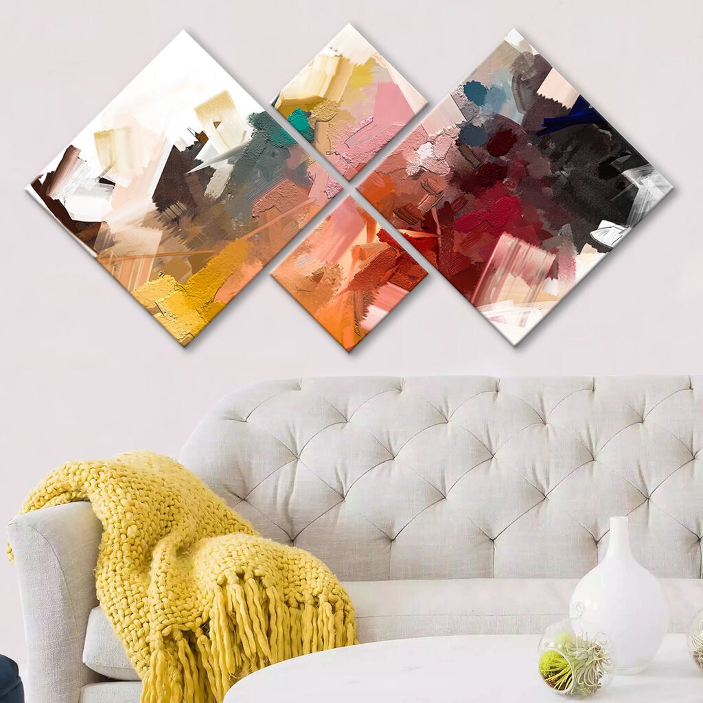 Wallity slika 4MDF1421588813, 60x115 cm, 4 dijela