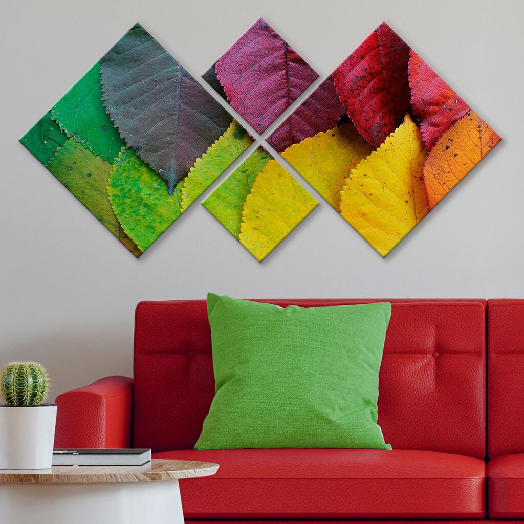 Wallity slika 4MDF1812887953, 60x115 cm, 4 dijela