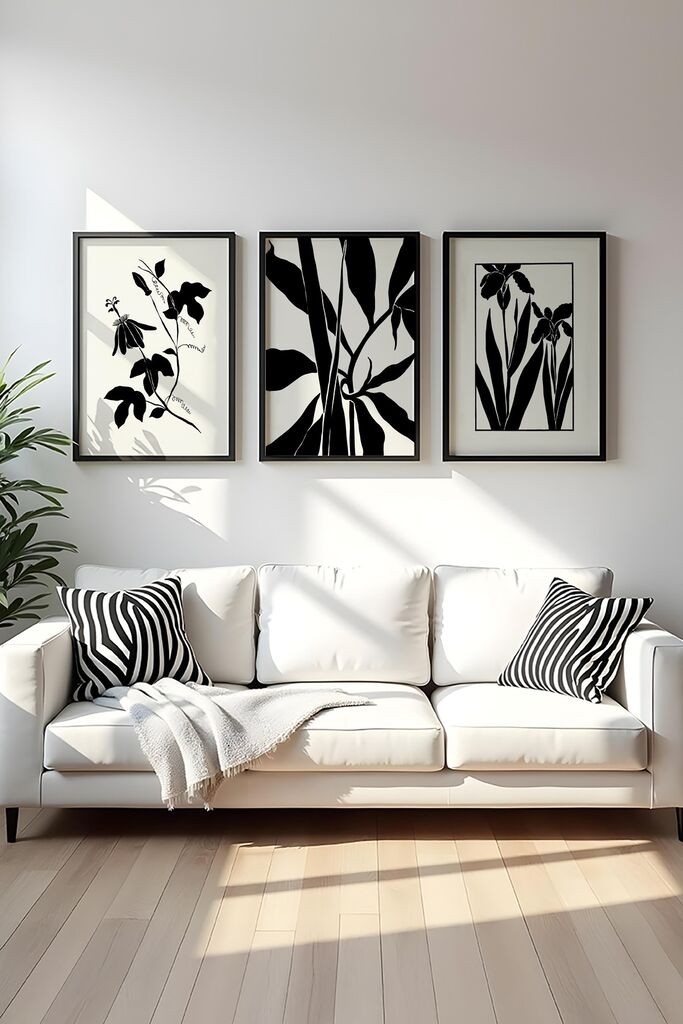 Wallity Uokvirena slika Huhu482S, 35x50 cm, 3 dijela