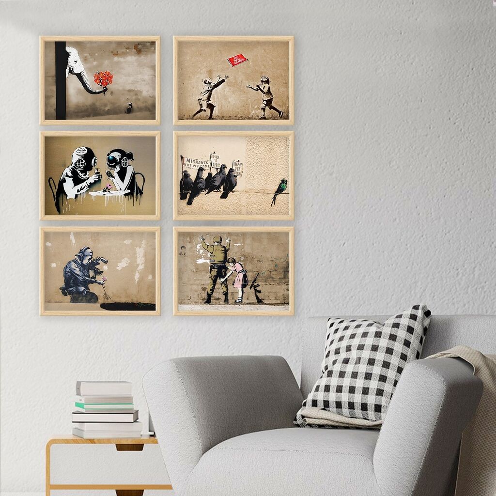 Wallity Uokvirena slika 6NC9627_3545, 35x45 cm, 6 dijelova