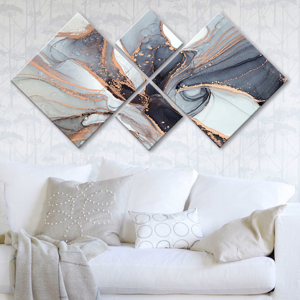 Wallity slika 4MDF1855007509, 60x115 cm, 4 dijela