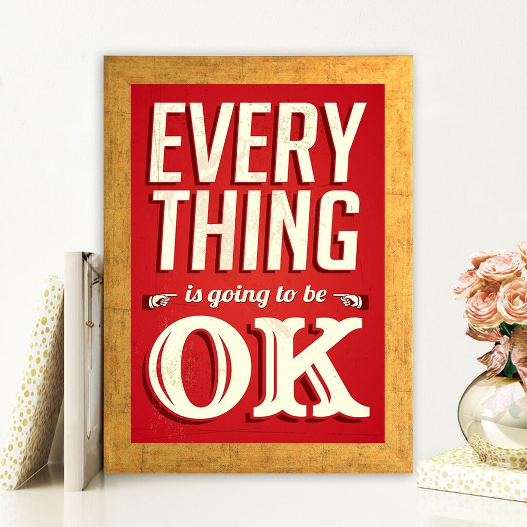 Uokvirena slika Wallity AC114879688, 24x29 cm