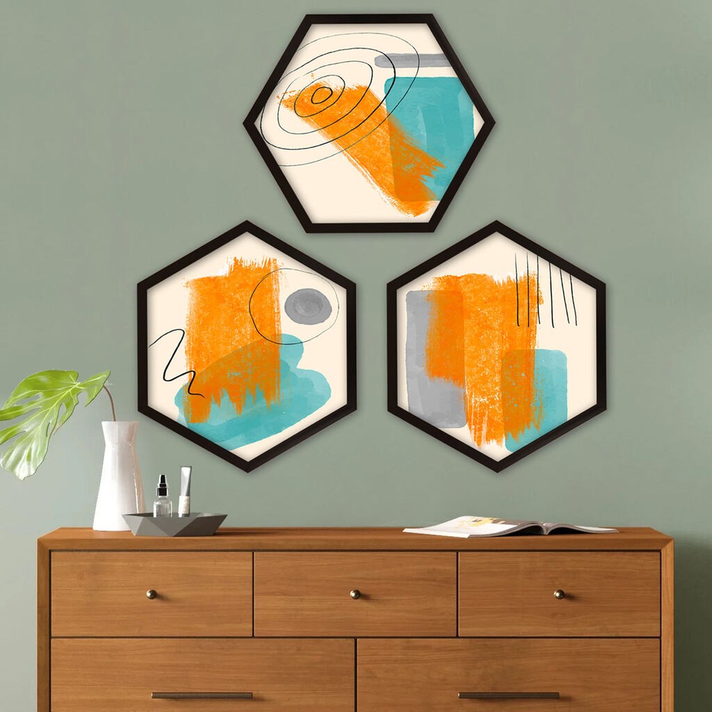 Wallity Uokvirena slika 6GEN4241911, 35x35 cm, 3 dijela