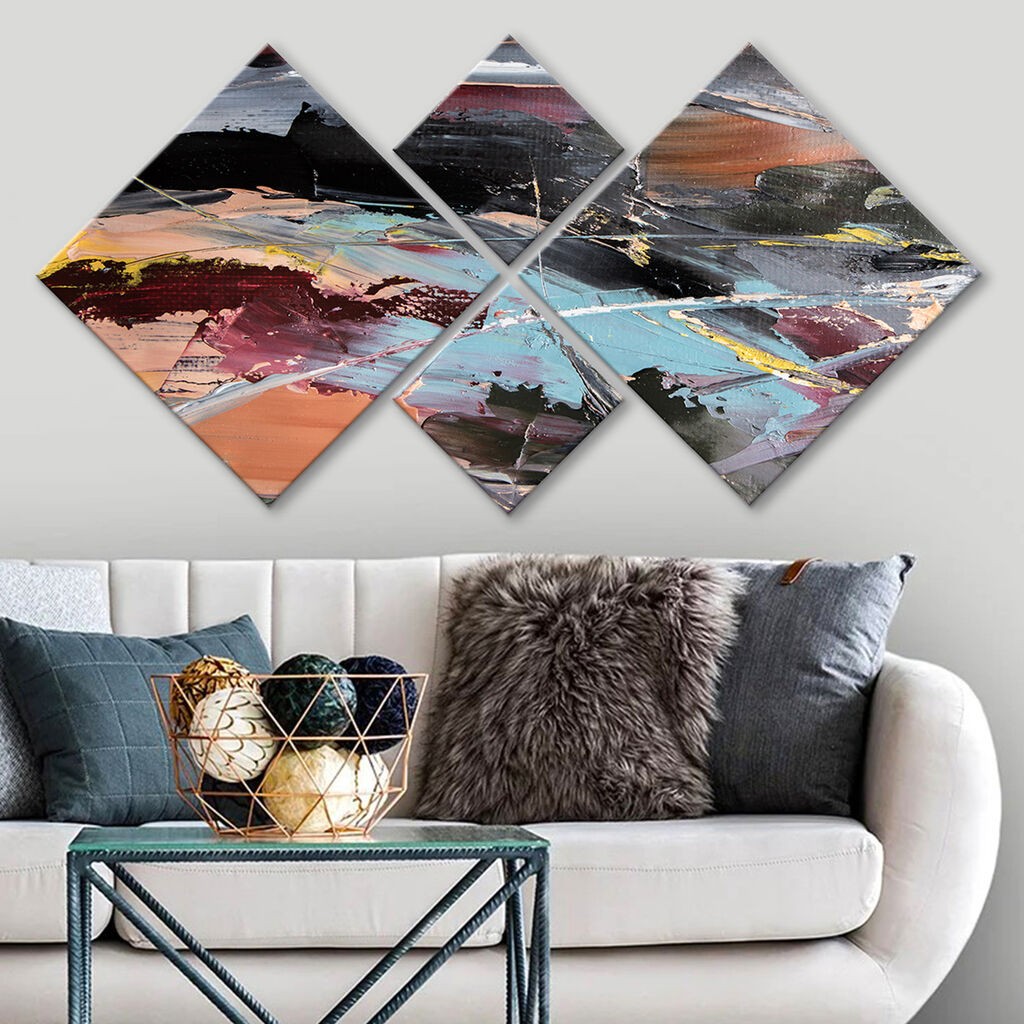 Wallity slika 4MDF1594167427, 60x115 cm, 4 dijela