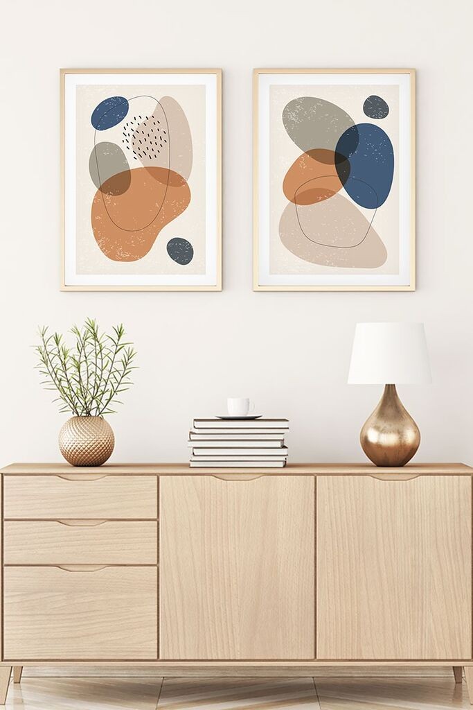 Wallity Huhu5 uramljena slika, 50x70 cm, 2 dijela