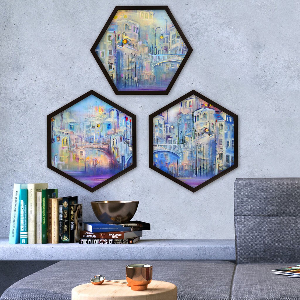 Wallity Uokvirena slika 6GEN266509, 35x35 cm, 3 dijela