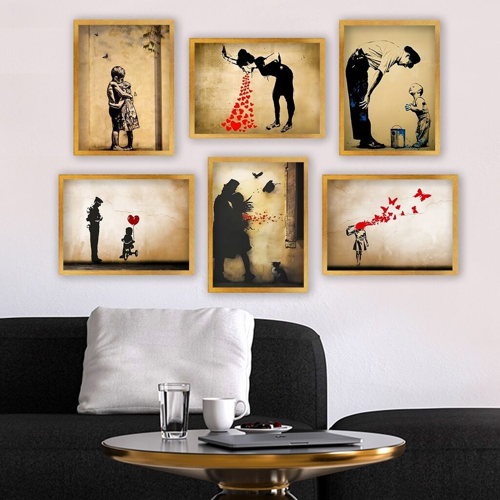 Wallity Uokvirena slika 6AC9621_2530, 25x30 cm, 6 dijelova