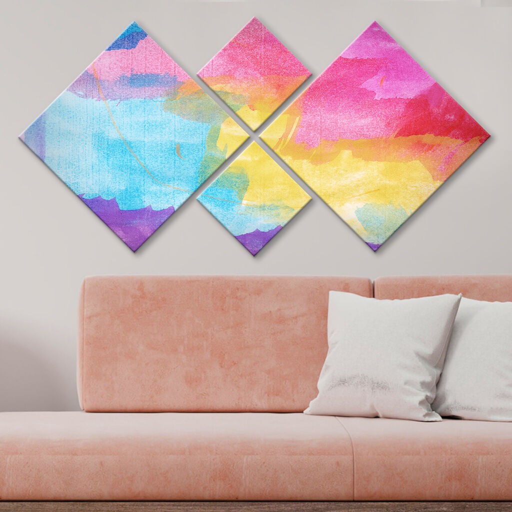 Wallity slika 4MDF41137465, 60x115 cm, 4 dijela