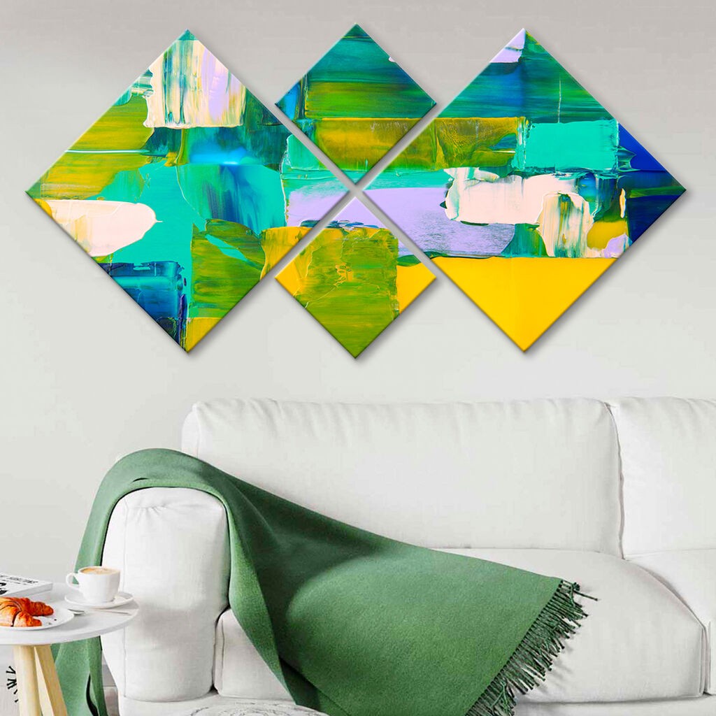 Wallity slika 4MDF3418093, 60x115 cm, 4 dijela