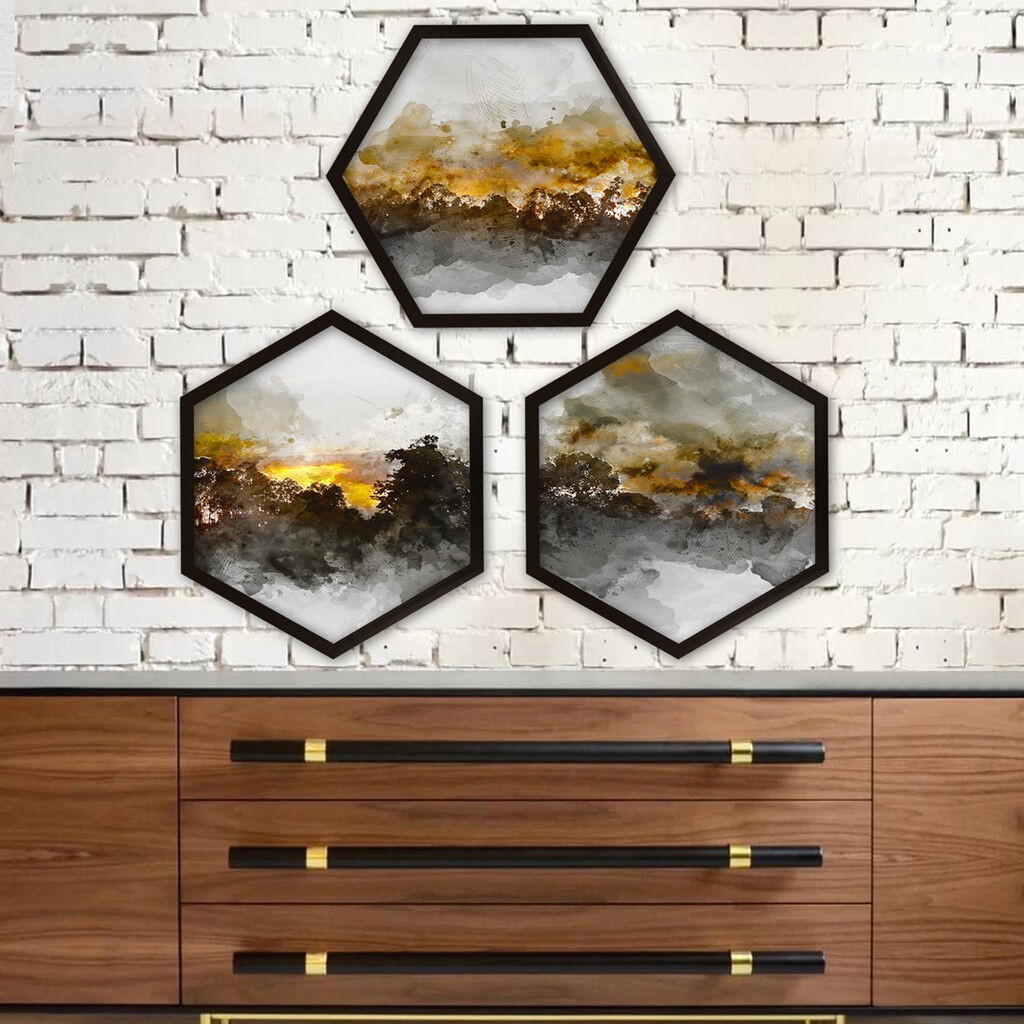 Wallity Uokvirena slika 6GEN563384080, 35x35 cm, 3 dijela