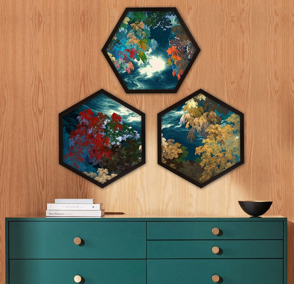 Wallity Uokvirena slika 6GEN271268, 35x35 cm, 3 dijela