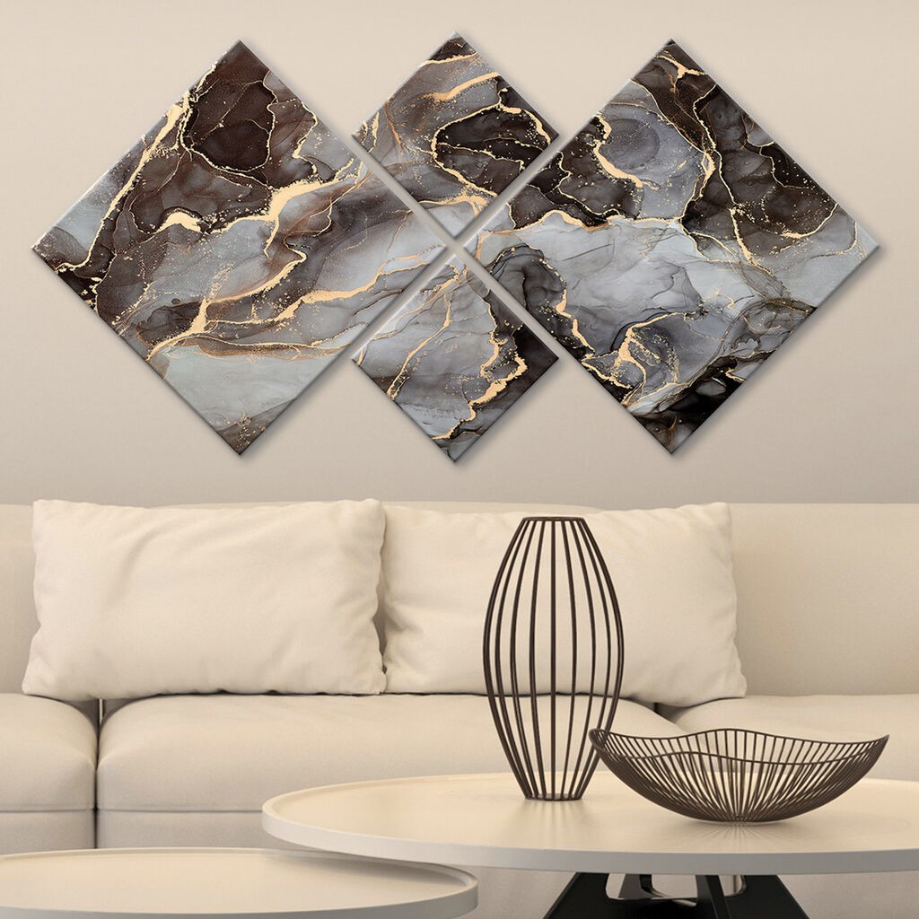 Wallity slika 4MDF1931783480, 60x115 cm, 4 dijela