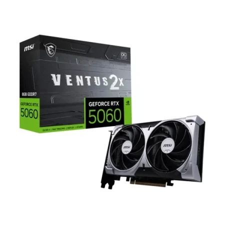 MSI Grafička kartica nVidia GeForce RTX 5060 Ventus 2X, 8GB, OC, Crna