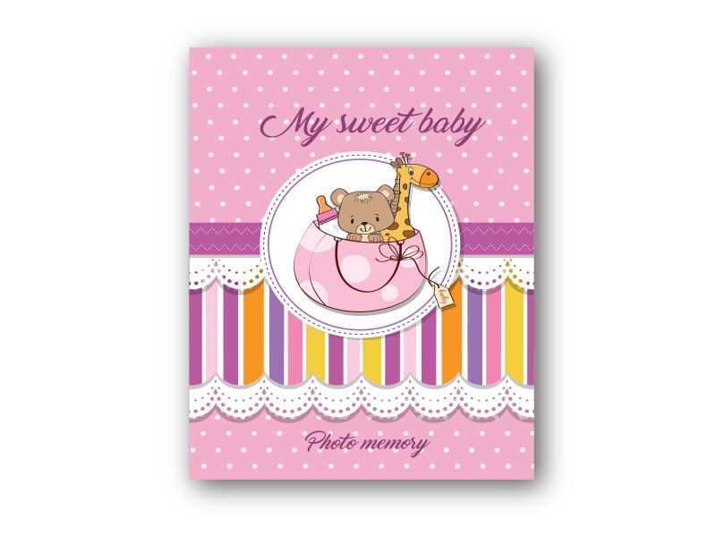 Pulse Foto album za djevojčice Baby, 13x18, Roze