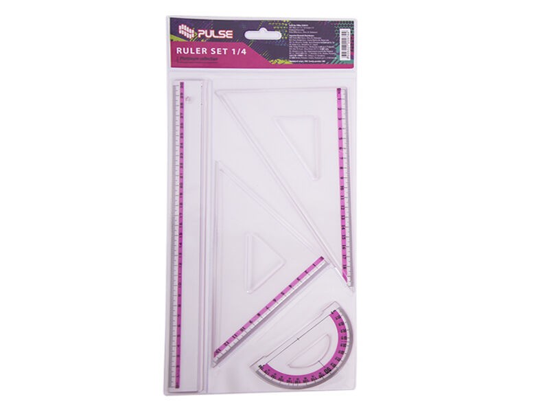 Pulse Geometrijski set, 4 komada, Roze