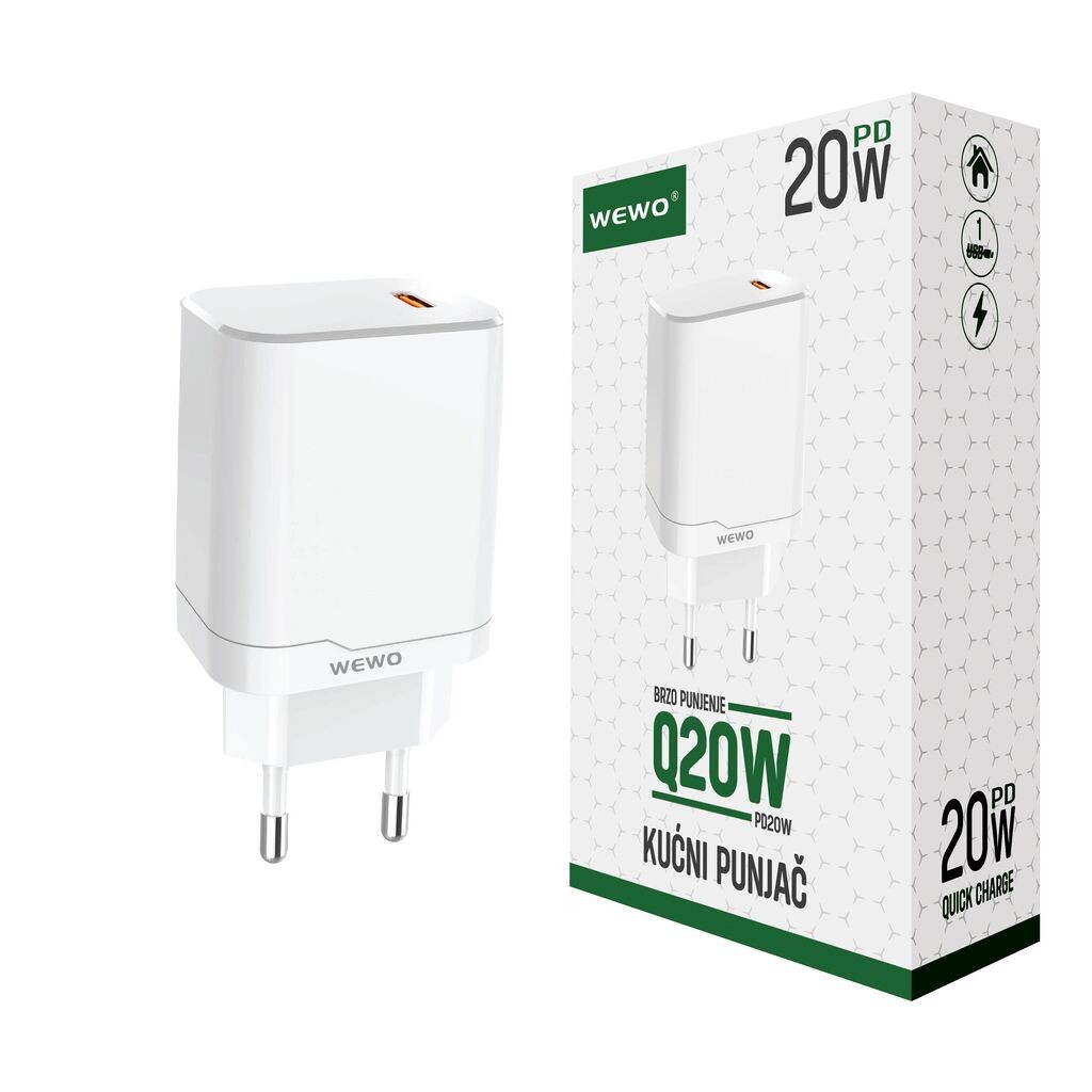 Wewo Punjač za brzo punjenje Q20W PD, 20W