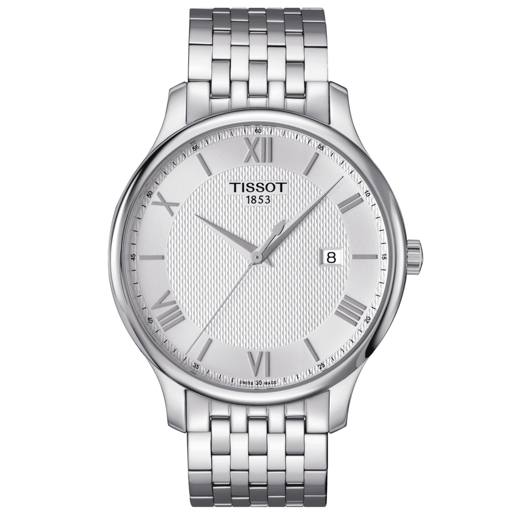 Tissot Muški sat Tradition T063.610.11.038.00, Kvarcni mehanizam, Kućište srebrne boje, Srebrne boje