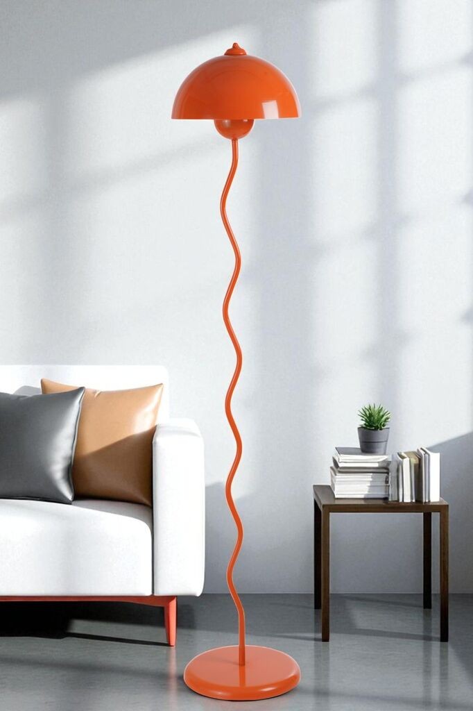 Opviq podna lampa Eva, narandžasta