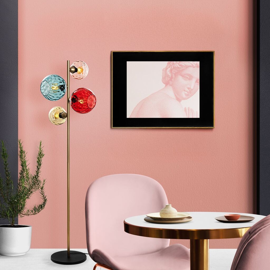 Opviq podna lampa Benek-20-15-14526, zlatna boja