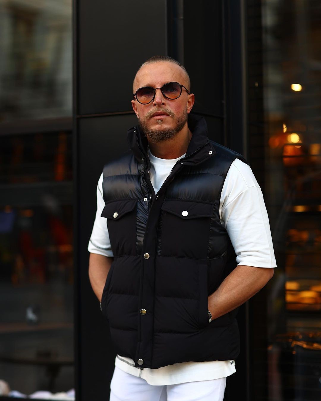 Muški prsluk M1132  Crni