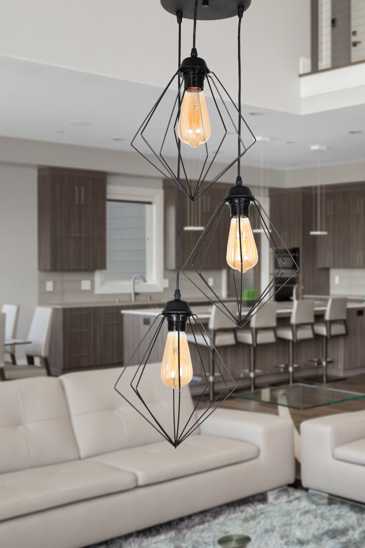 Kry Light Visilica Lina 3, Crni