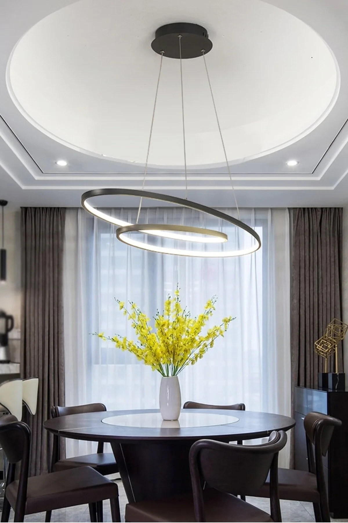 Kry Light Led luster Circo, Crni